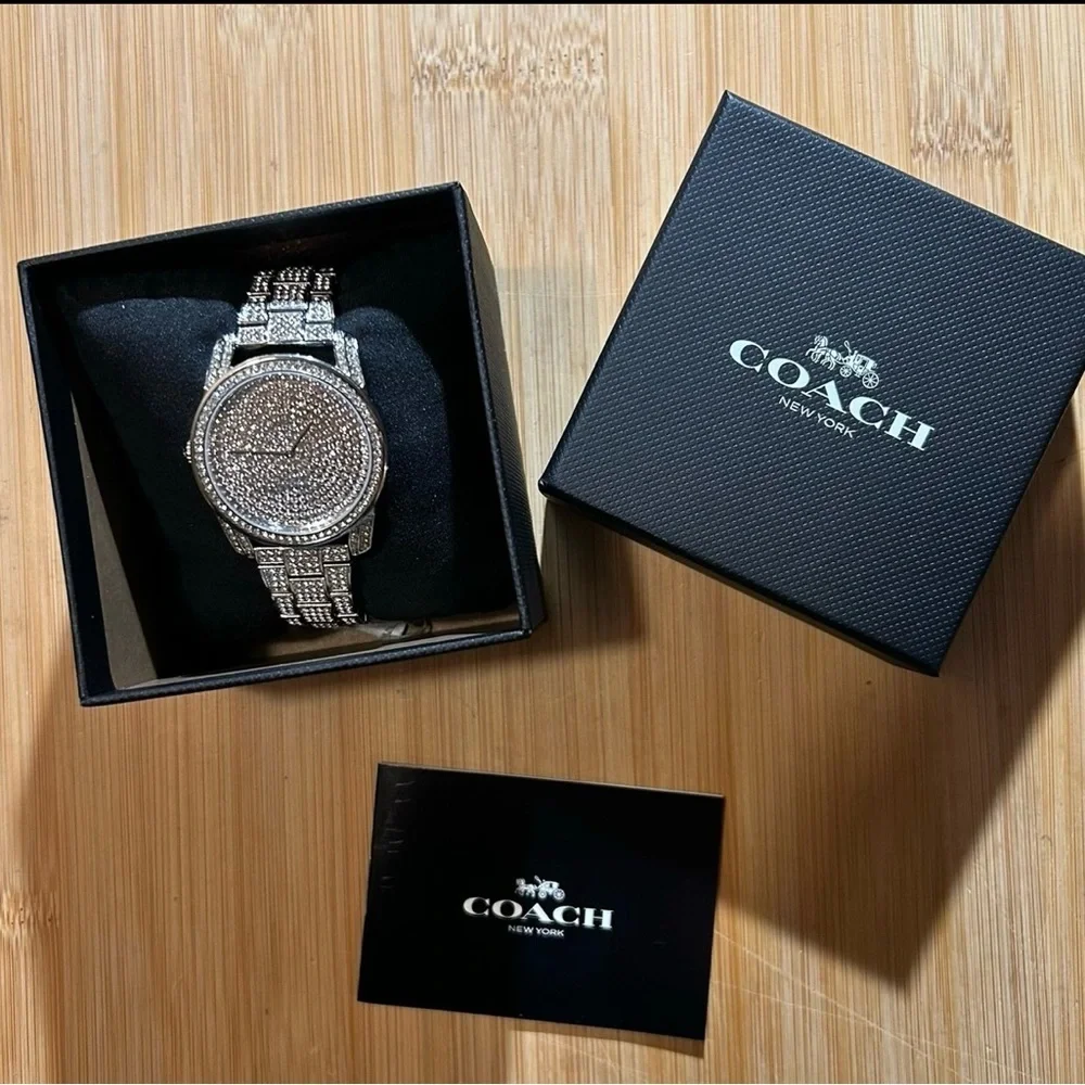 ❤️‍🔥COACH PRESTON 36MM CRYSTAL ACCENT WATCH. #14503856-NWT❤️‍🔥